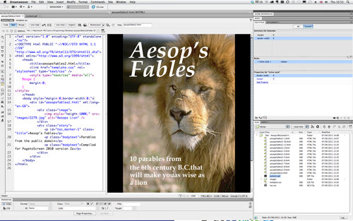 edit epub with dreamweaver