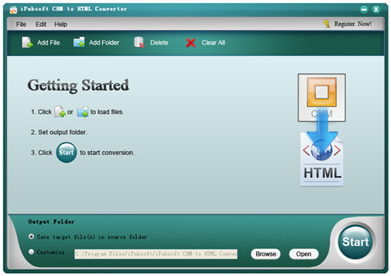 chm to html converter screenshot