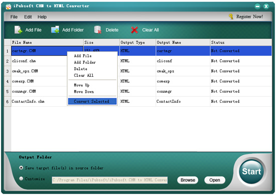 choose convert selected