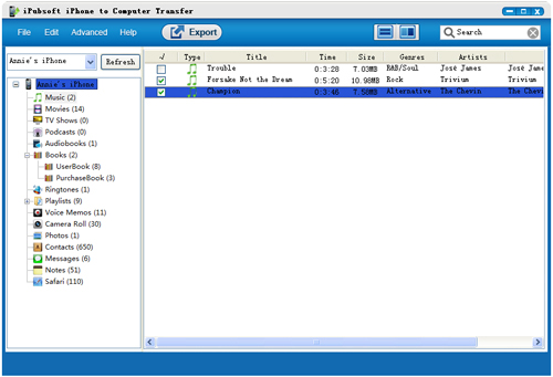 transfer iphone to computer