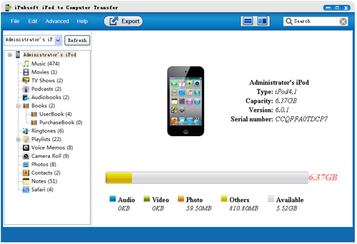 ipod to computer transfer
