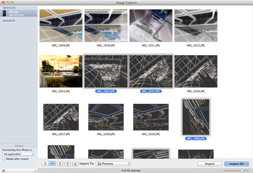 get photos from iphone to mac via image capture