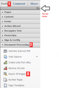 extract images from pdf with adobe acrobat x